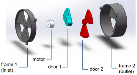 Fig 3.  Exploded View of the Damper